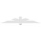 Ekena Millwork Kennewick Architectural Grade PVC Gable Bracket, 96"W x 16"H x 2"D x 6"F, 4/12 Pitch GBP096X16X0206KEN00 - alternate 2